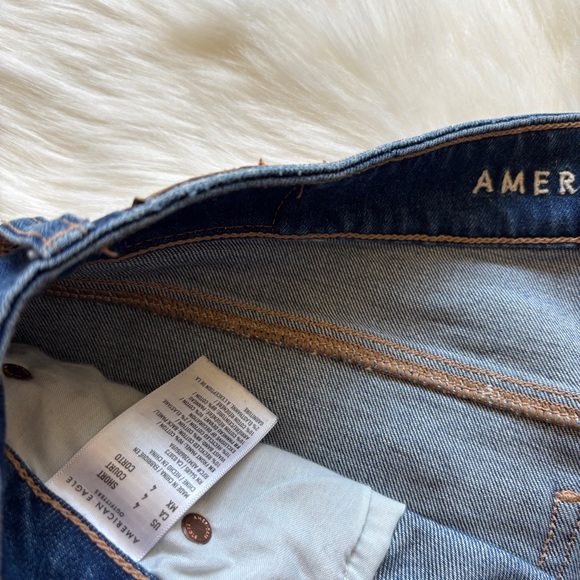 AE Super High Rise Baggy Wide Leg Ankle Jeans - Picture 3 of 5